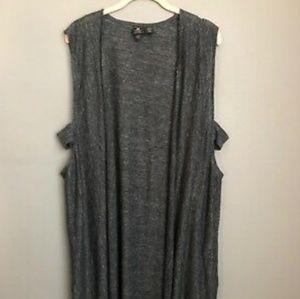 Catherine Malandrino Gray duster Vest